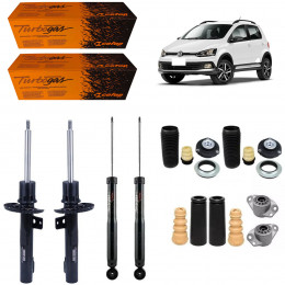 4 Amortecedores Cofap + Kits Vw Crossfox 2015/