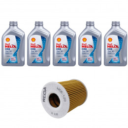 Kit Troca Óleo Shell 5w30 Ford Fusion 2.3 Duratec 2006/2009