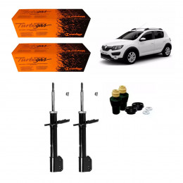 2 Amortecedores Dianteiros Cofap + Kits Sampel Sandero Stepway 2015/2020