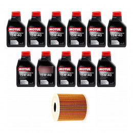 Kit Troca Óleo Motul 15w40 Transit 2.2 Duratorq Tdci 2012/