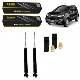 2 Amortecedores Traseiros Monroe + Kits Sampel Novo Uno 12/
