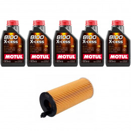 Kit Troca Óleo Motul 5w30 Bmw 120i 2015/2016