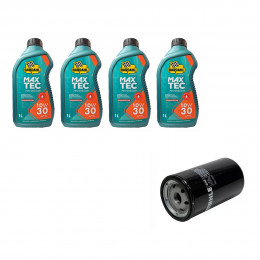 Kit Troca Óleo Bardahl 10w30 Honda Civic 1.7 16v 2001/2006