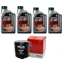 Kit Troca Óleo Selenia 15w40 Vw Kombi 1.4 8v Flex 2006/