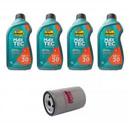 Kit Troca Óleo Bardahl 10w30 Fit 1.4 16v 2009/2012