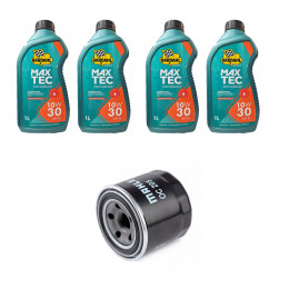 Kit Troca Óleo Bardahl 10w30 Carens 1.8 16v 130cv 1999/2001