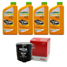 Kit Troca Óleo Lubrax 5w40 Vw Kombi 1.4 8V Flex 2006/