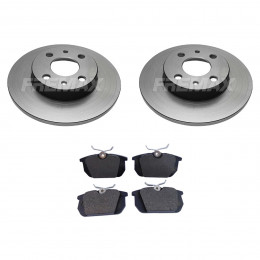 Kit Freio Traseiro Disco Pastilha Fiat Tipo 1.6 2.0 1993/1995 Tempra Sw 1994/1997