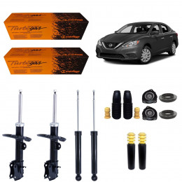 4 Amortecedores Cofap + Kits Nissan Sentra 2013/