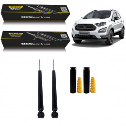 2 Amortecedores Traseiros Monroe + Kits New Ecosport 4x4 12/