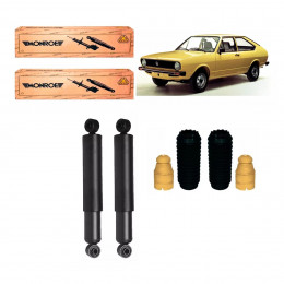 2 Amortecedores Traseiros Monroe + Kits Vw Passat G1 1974/