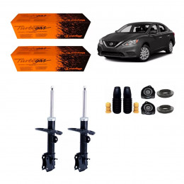 2 Amortecedores Dianteiros Cofap + Kits Nissan Sentra 2013/