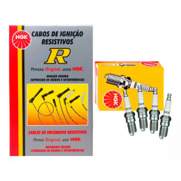 Kit Cabos + Velas Ngk Linea Bravo 1.8 16V Etorq 2015/2016