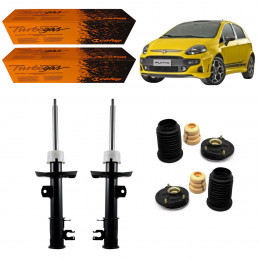 2 Amortecedores Dianteiros Cofap + Kits Punto Tjet 1.4 09/16 Linea Tjet 1.4 09/12