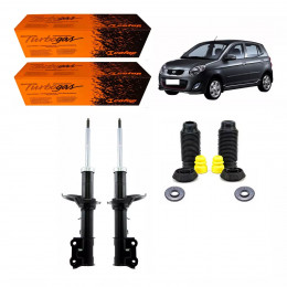 2 Amortecedores Dianteiros Cofap + Kits Kia Picanto 2007/2011