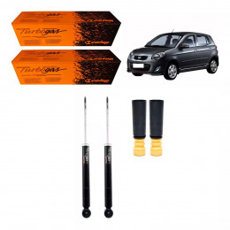 2 Amortecedores Traseiros Cofap + Kits Kia Picanto 2007/2011