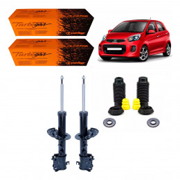 2 Amortecedores Dianteiros Cofap + Kits Picanto 2012/2016