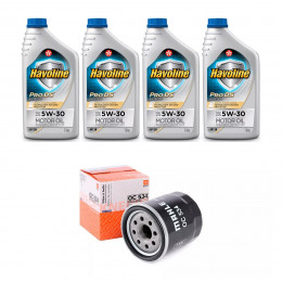 Kit Troca Óleo Havoline 5w30 Toyota Yaris 1.3 1.5 2018/