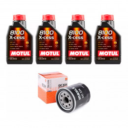 Kit Troca Óleo Motul 5w30 Toyota Yaris 1.3 1.5 2018/