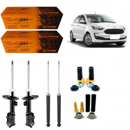 4 Amortecedores Cofap + Kits Ford Ka 1.0 1.5 2014/2016