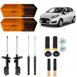 4 Amortecedores Cofap + Kits Ford New Fiesta 2014/