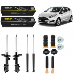 4 Amortecedores Monroe + Kits Suspensão New Fiesta 2010/