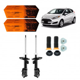 2 Amortecedores Dianteiros Cofap + Kits Ford New Fiesta 2014/
