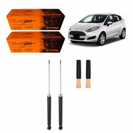 2 Amortecedores Traseiros + Kits Ford New Fiesta 2010/