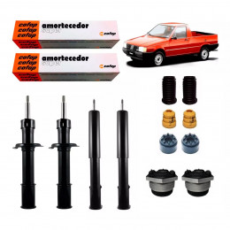 4 Amortecedores Cofap + Kits Fiat Fiorino 1989/1990