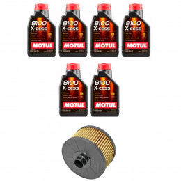 Kit Troca Óleo Motul 5w30 Mercedes Glb 200 1.3 16V Turbo 2019/