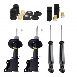 4 Amortecedores Monroe + Kits Sampel Palio Economy 09/