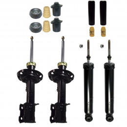 4 Amortecedores Monroe + Kits Axios Gm Novo Corsa 2002/2012
