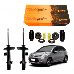 2 Amortecedores Dianteiros Cofap + Kits C3 Automatico 13/21