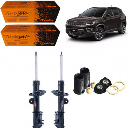 2 Amortecedores Dianteiros Cofap + Kits Sampel Jeep Compass 2.0 4X2 4X4 2017/