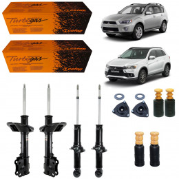 4 Amortecedores Cofap + Kits Mitsubishi Asx 2011/ Outlander 2010/2013