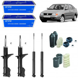4 Amortecedores Kayaba + Kits Vw Polo Classic 1996/1999