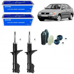 2 Amortecedores Dianteiros Kayaba + Kits Vw Polo Classic 1996/1999