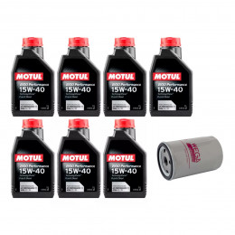 Kit Troca Óleo Motul 15w40 Ford Ranger 3.0 V6 Gasolina 1995/1997