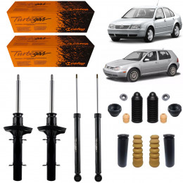 4 Amortecedores Cofap + Kits Vw Bora 2.0 2000/2007 Vw Golf Nacional 1998/2008