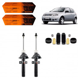 2 Amortecedores Dianteiros Cofap + Kits Axios Ford Ka 2007/2013
