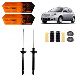 2 Amortecedores Traseiros Cofap + Kits Axios Ford Ka 2007/2011