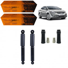 2 Amortecedores Traseiros Cofap + Kits Hyundai Elantra 2011/2016