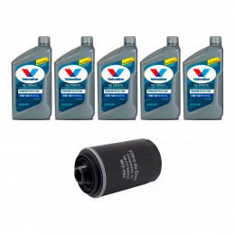 Kit Troca Óleo Valvoline 5w40 A4 Tfsi 2.0 2008/2012 Q3 Tfsi 2.0 2011/