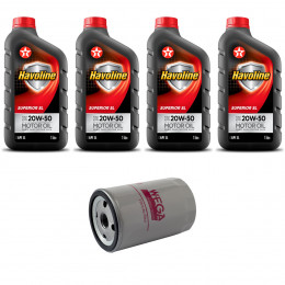 Kit Troca Óleo Havoline 20w50 Vw Golf G3 1.8 2.0 1991/1997