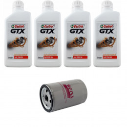 Kit Troca Óleo Castrol 20w50 Vw Golf G3 1.8 2.0 1991/1997