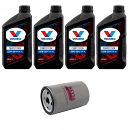 Kit Troca Óleo Valvoline 20w50 Vw Golf G3 1.8 2.0 1991/1997