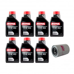 Kit Troca Óleo Motul 15w40 Fiat Ducato 2.8 Diesel 2000/2009