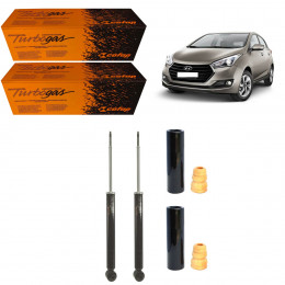 2 Amortecedores Traseiros Cofap + Kits Hyundai Hb20 1.0 1.6 2012/