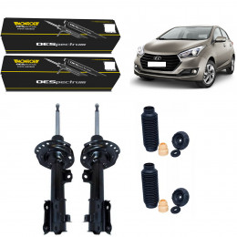 2 Amortecedores Dianteiros Monroe + Kits Hyundai Hb20s 13/19