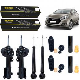 4 Amortecedores Monroe + Kits Hyundai Hb20 Hb20s 2013/2019